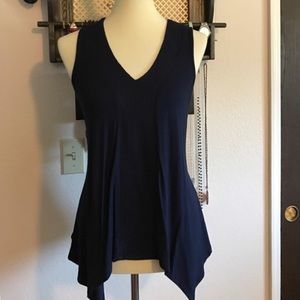 Adrianna Papell sleeveless Blouse Navy